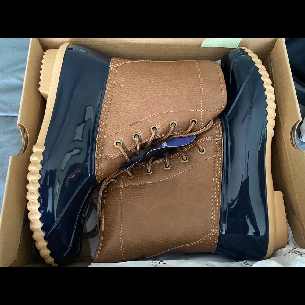 JBU by Jambu Maplewood Waterproof boots - women’s size 8.5M - navy/tan